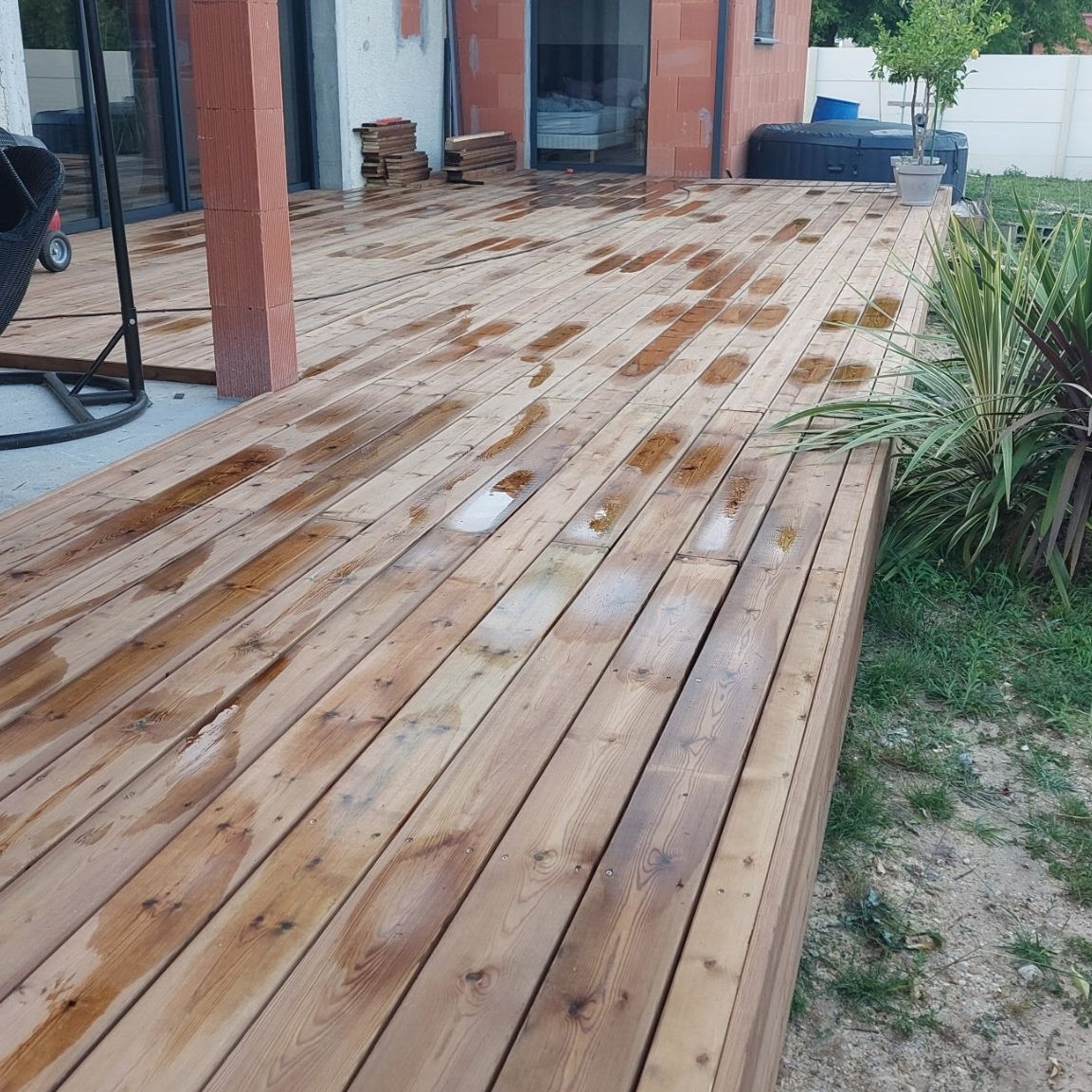 Terrasse en bois de pin US